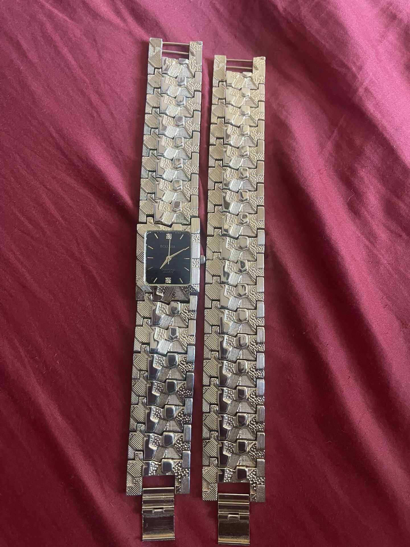 Vintage BULOVA water resistant 18k GOLD STAINLESS STEEL 3068-5020 swiss A G WRIST WATCH WITH BRACELET