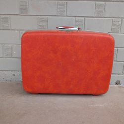 Vintage 70’s Hard-Shell Samsonite Suitcase- Orange