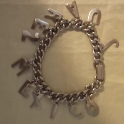 JUAREZ Mexico Charm Bracelet Silver Tone Great Condition
