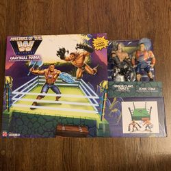Master Of The WWE Universe Grayskull Ring W/ John Cena & Triple H Exclusive Collab Rare Find !