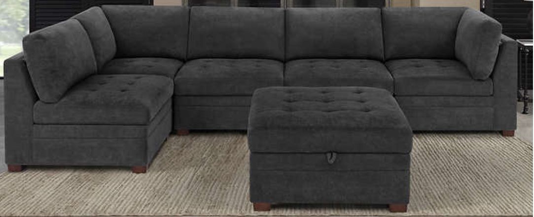 Gray sectional sofa