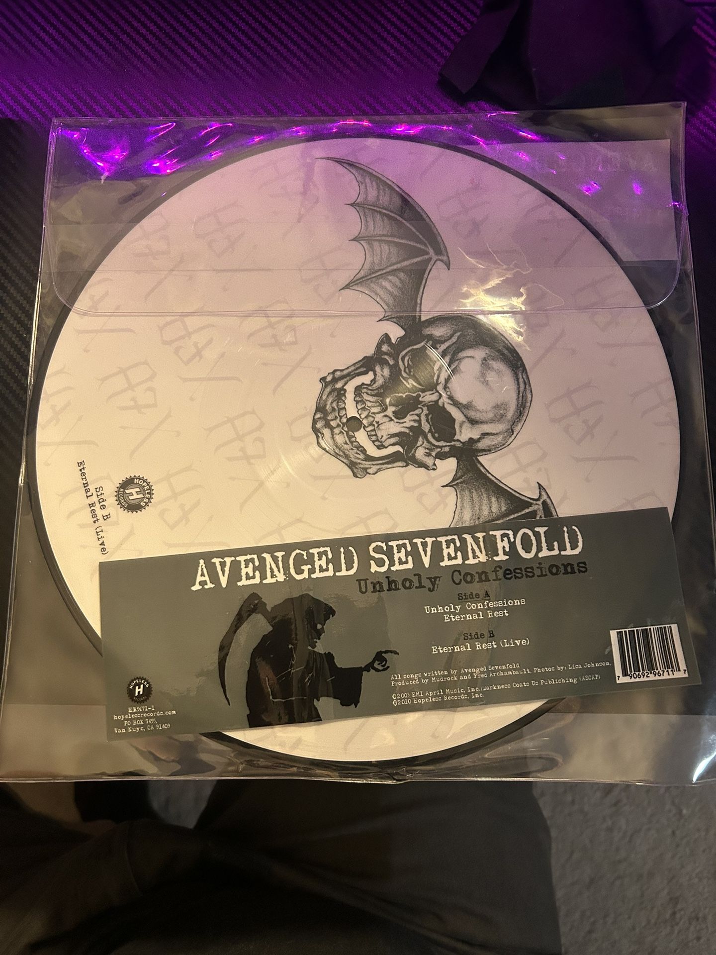 RARE avenged Sevenfold Vinyl
