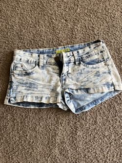 White Washed Booty Shorts