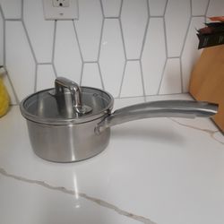 T-FAL Small Pot W/Lid In Excellent  Used Condition