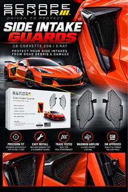 Scrape Armor Side Intake Guards C8 Corvette Z06 / E-Ray