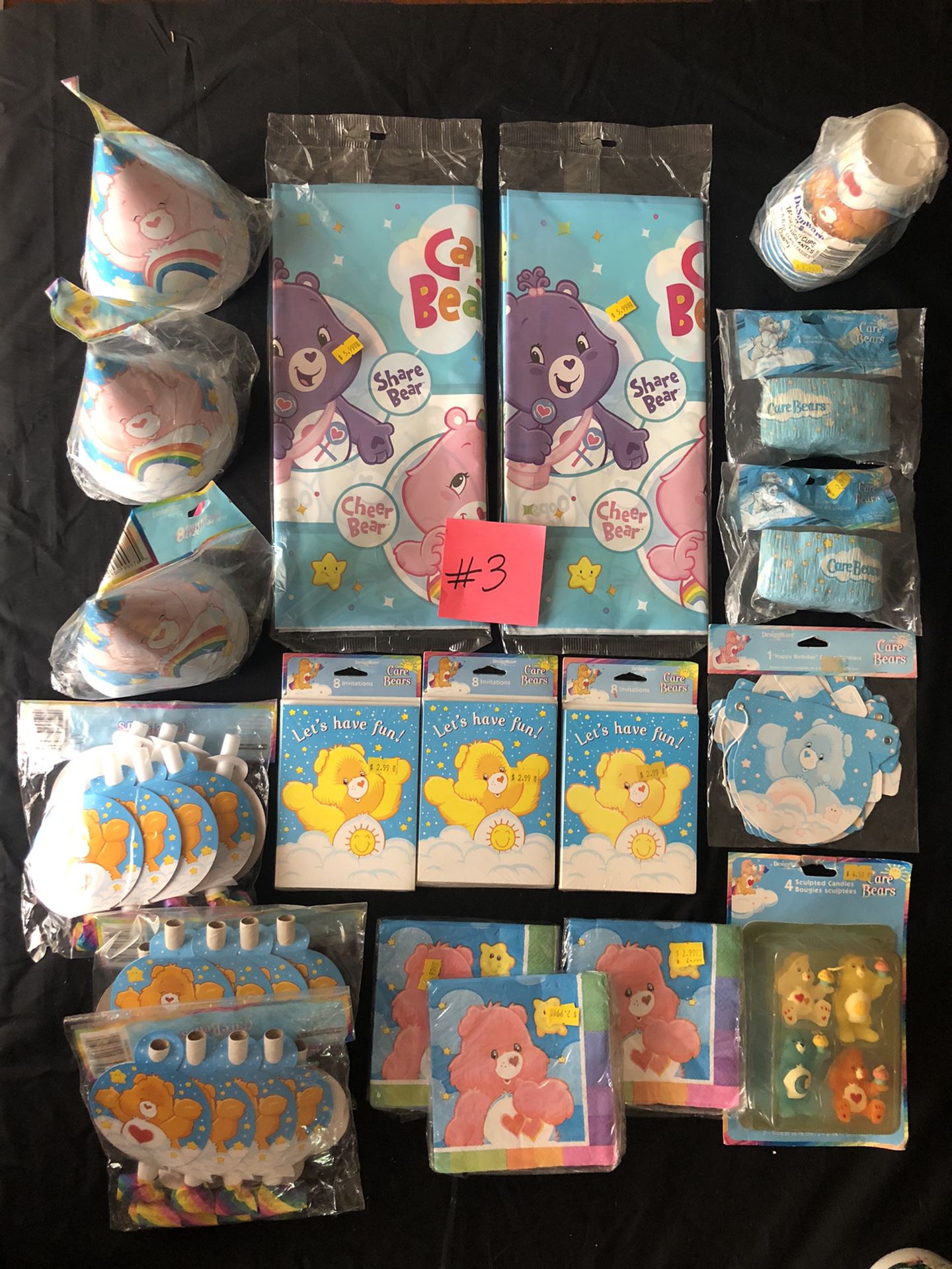 Care Bears party supplies 19packs