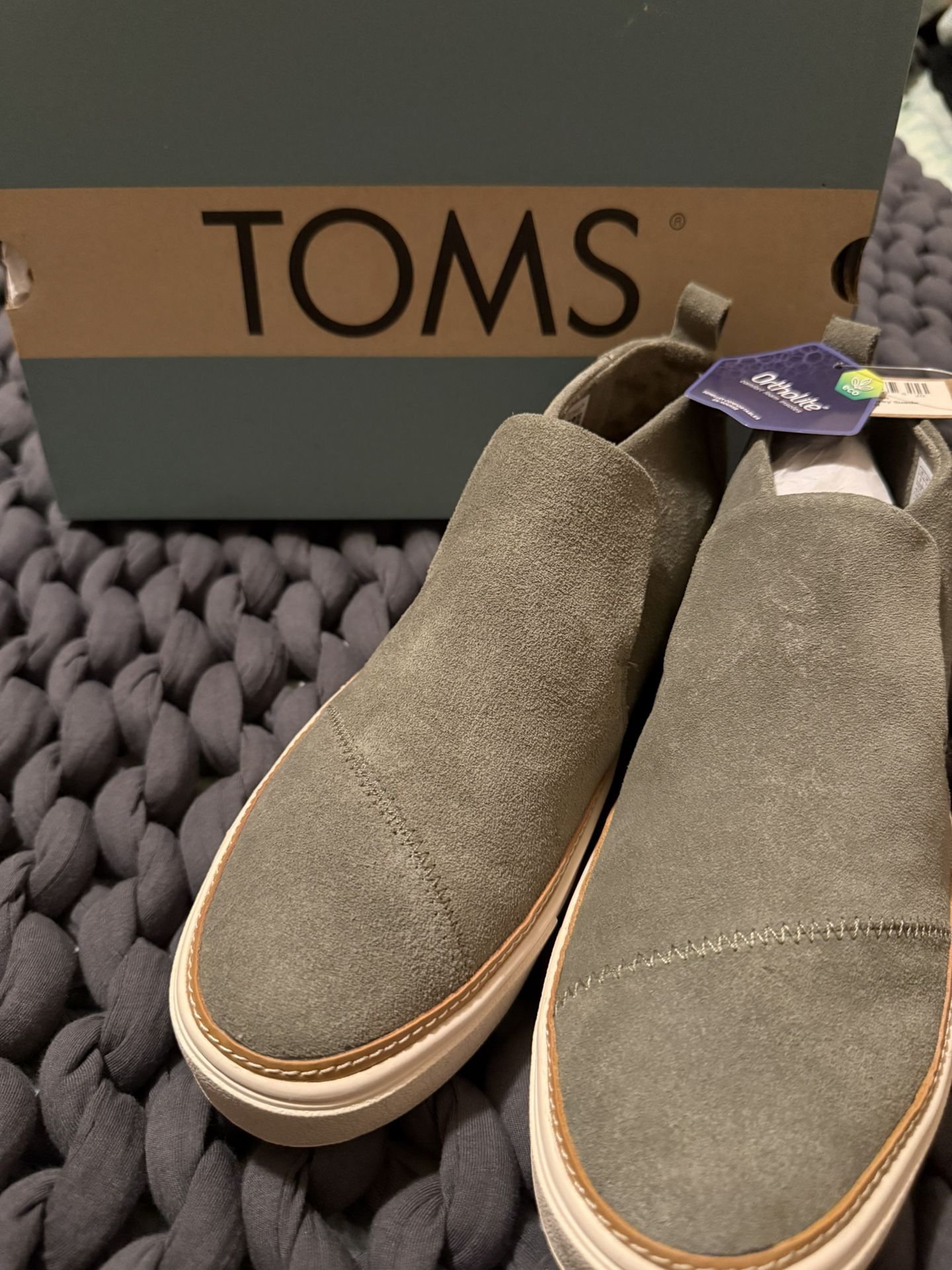 TOM'S Gray Suede Shoes
