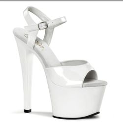 Pleaser stilettos white size 6 -10