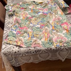 Women’s Scrub Station Large Zoo Animal Print