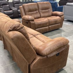 Power Recliner Sofa And Loveseat