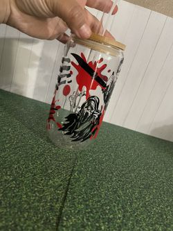 Custom Horror Movies Glass Cup