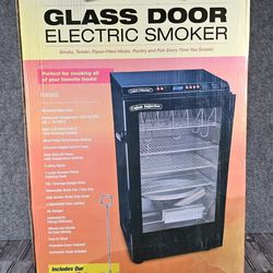 Cajun Injector Glass Door Electric Smoker Brand New SEALED 