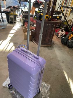 Suit case with side bag