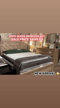 4pcs Queen Bedroom Set 