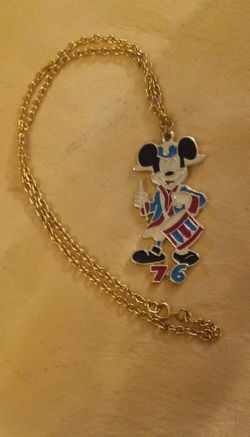 Vintage Mickey Mouse Necklace 