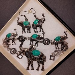 Bracelet, Pendant, &Earrings