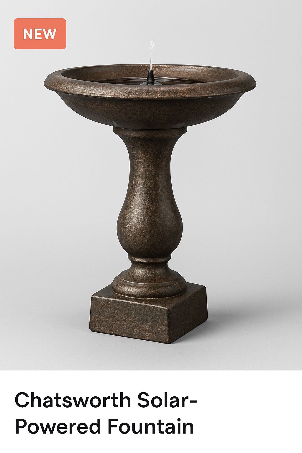 π Chatsworth Solar Powered Fountain β Brand New in Box!