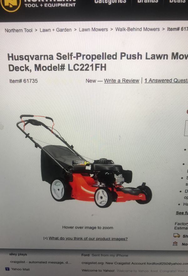 This Has Been 2xs Husqvarna Self Propelled Push Lawn Mower 160cv