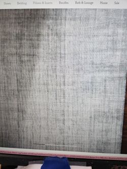 9 X 12 Blue Wool POLE AND Branch Rug