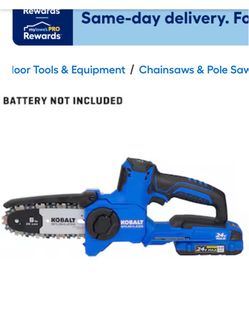Kobalt mini chainsaw