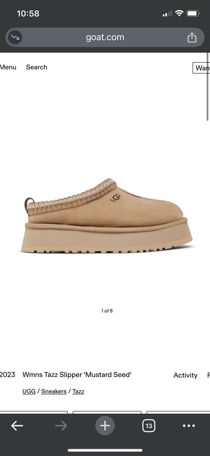 UGG Mustard Seed Size 7