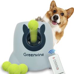 Automatic Dog Ball Launcher Interactive Ball Thrower Fetch it Machine 6 Balls Included