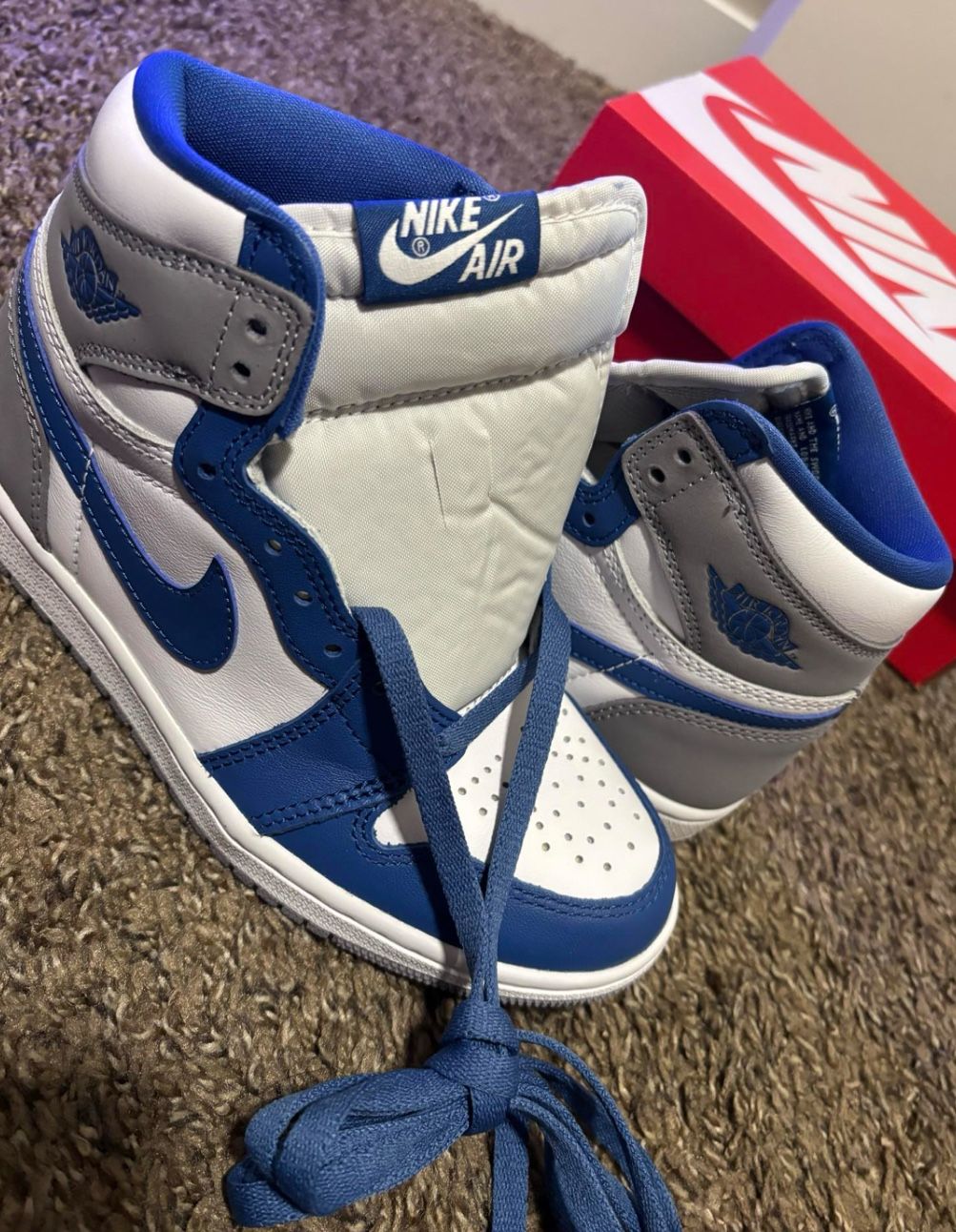 Kid Size Shoe True Blue Nike