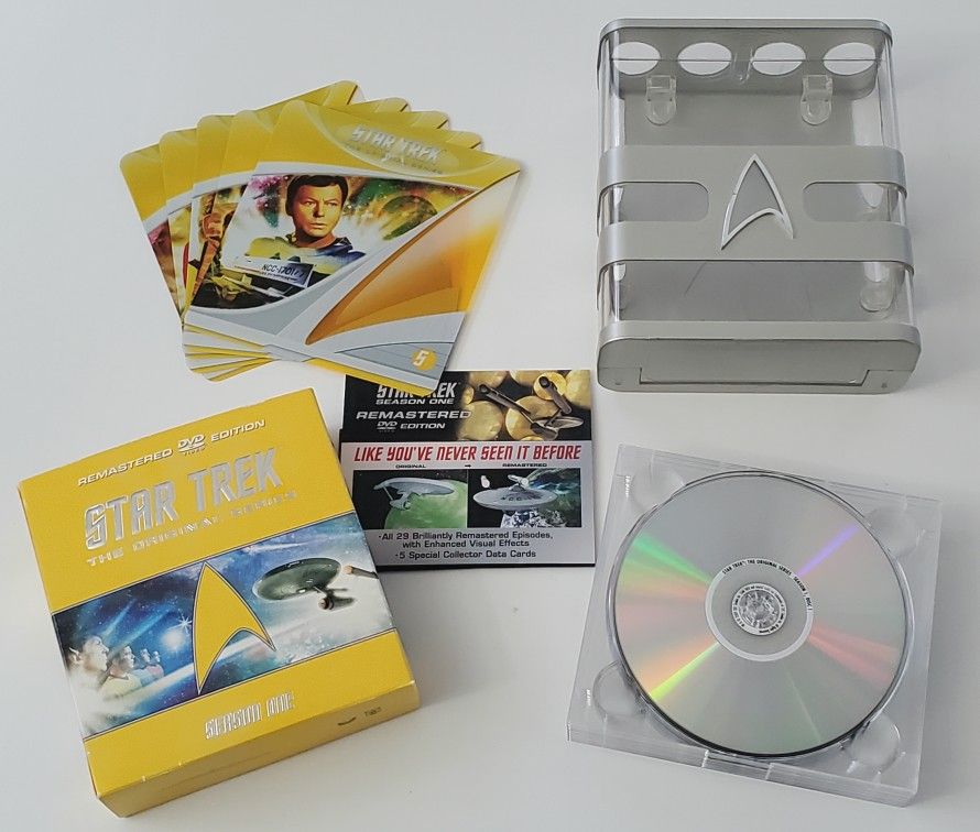 STAR TREK: The Original Series Season One 1 Remastered DVD W/ Plastic Case Sci-fi TV