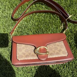 Coach 26 Tabby Signature Canvas Shoulder Bag 