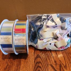 ☄️NEW☄️Wired Fabric Ribbon for Baskets/Floral Arrangements/Gift Wrapping/Table Runners/Vases/Wreaths~Great for Spring/Summer/Wedding