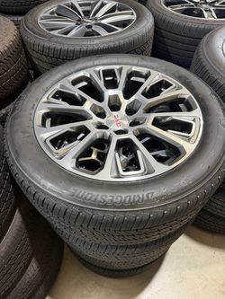 22 inch Oem denali takeoffs rims and tires