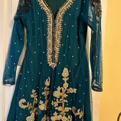 Pakistani Teal Dress 