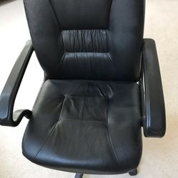 Black Leather Office Chair
