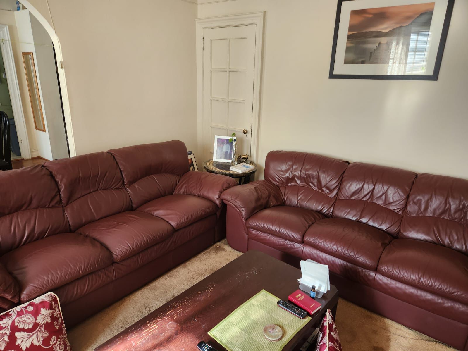 Leather Sofa Set Of Two