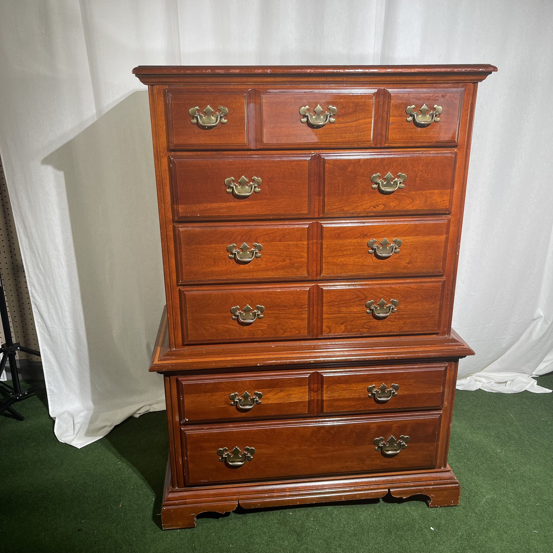 Solid Wood Highboy Dresser (Free Local Delivery)