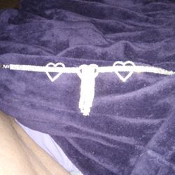 Costume Heart Anklet Rhinestones 