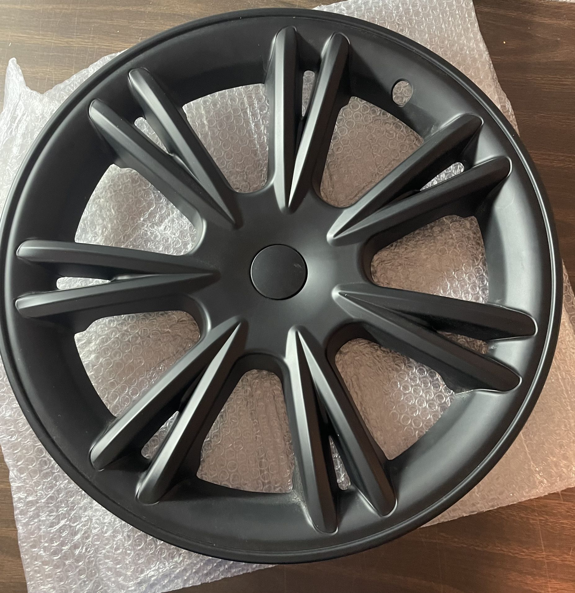 4PCS Matte Black 19" Hubcaps Sport Hubcaps for Tesla Model Y Hubcaps Full Rims