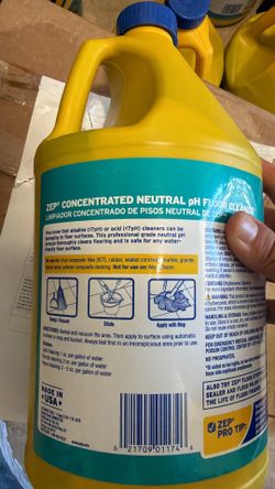 Zep pH Neutral Floor Cleaner – 4+ Bottles, Brand New/Sealed