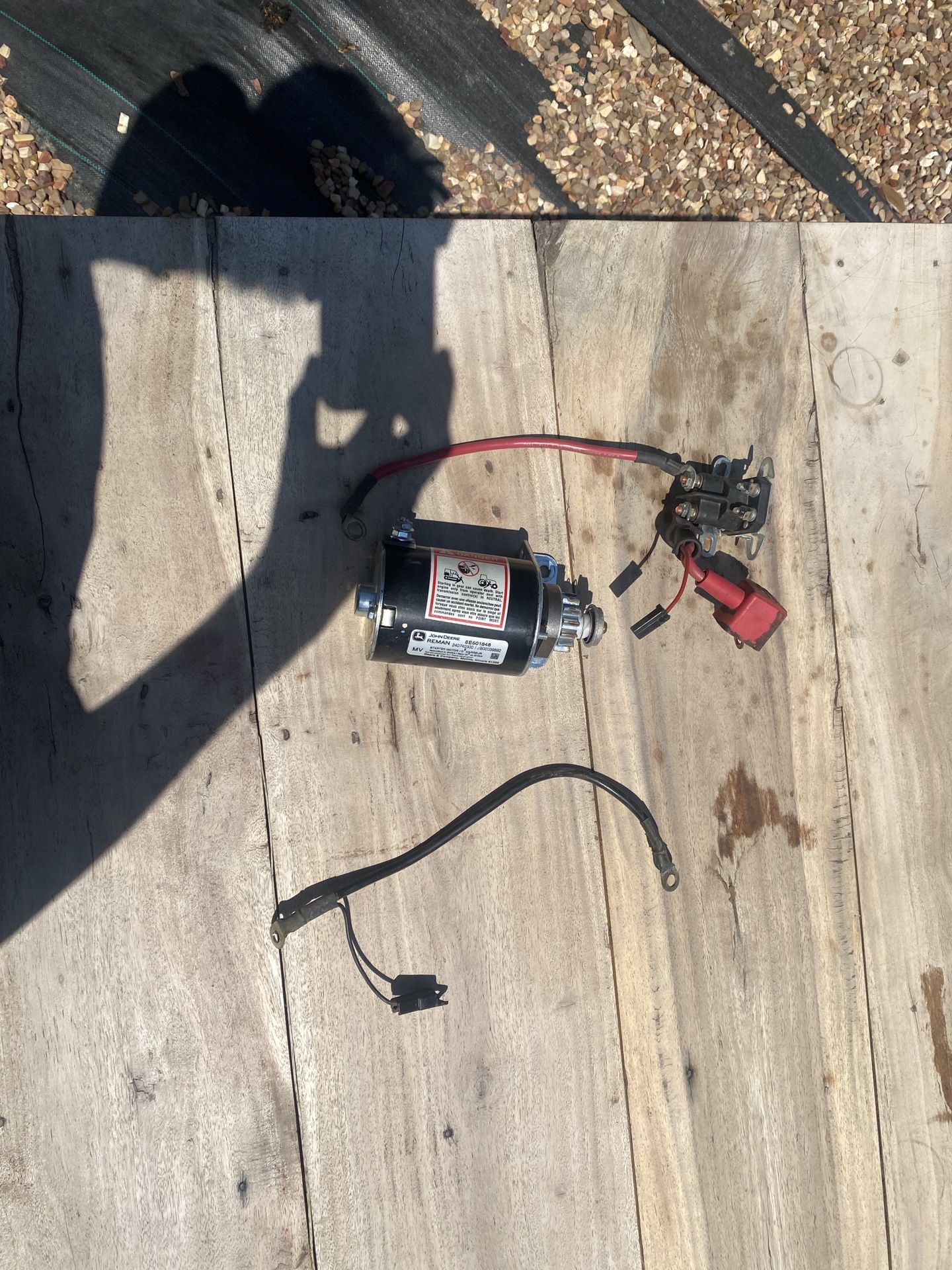 OEM John Deere SE501848, GY20171, With Starter Solenoid And Connector. Used