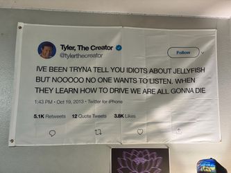 Tyler the Creator Tweet flag/tapestry