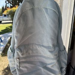 Mint Green Suede Backpack 