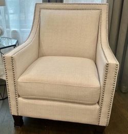 Abbyson Home Adrienne Accent Chairs In ivory/White (Set of 2), LIKE NEW