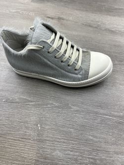 Rick Owens Ramones Low-Top Sneakers Grey