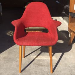 Mid-century Modern Style Red Chair
