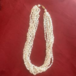 Fresh Water Pearls With Gold Clasp 
