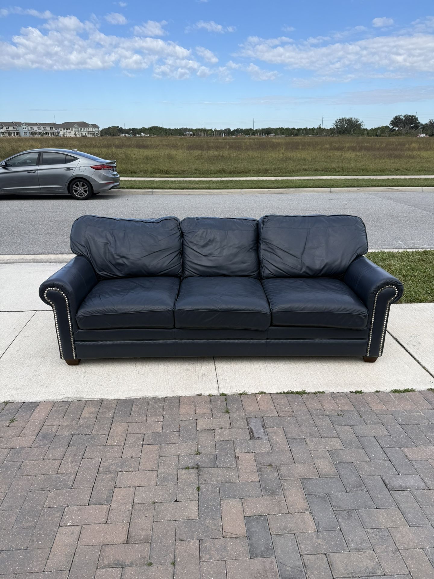 Free Delivery- 100% Genuine Leather couch
