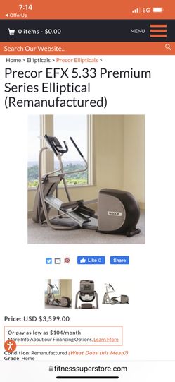 Precore EFX 5.33 Premium Elliptical Cross-trainer. ***FREE DELIVERY***