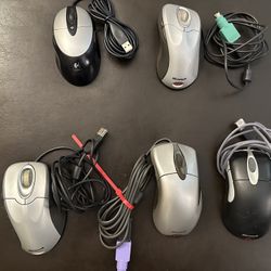 Microsoft And Logitech Computer Mouse 