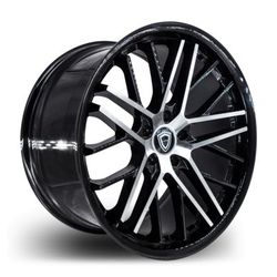 Capri C0104 Gloss Black Machined Wheels Rims