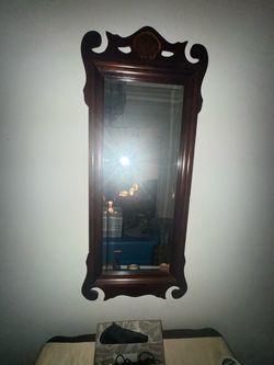Chippendale Style Wood Framed Wall Mirror